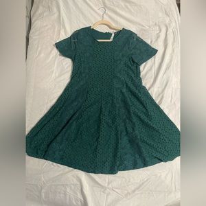 NY Collection green laced dress